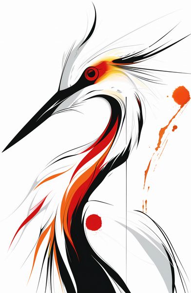 Plakat 53x81cm Bocian zdjęcie 1