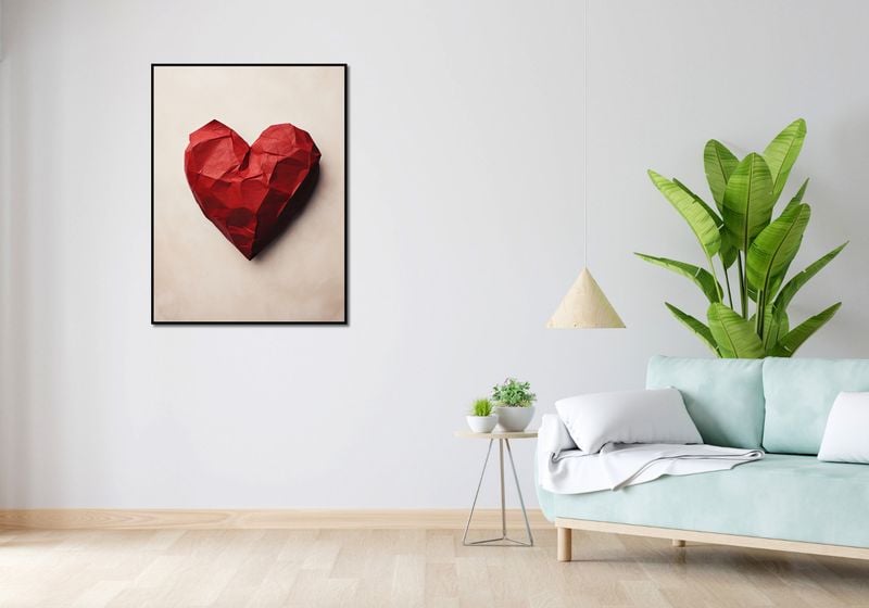 Plakat 75x100cm Kreślone Serce zdjęcie 4