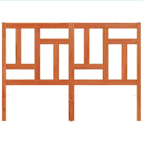 Wezgłowie do łóżka, woskowy brąz, 135 cm, lite drewno sosnowe na Arena.pl