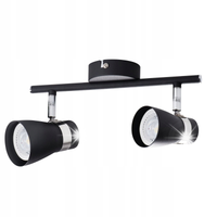 OPRAWA LAMPA SUFITOWA KINKIET ŚCIENNY ENALI EL-2L 2XGU10 28CM CZARNY KANLUX