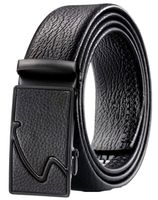 Czarny Pasek automatyczny Męski Do spodni skórzany H35_J