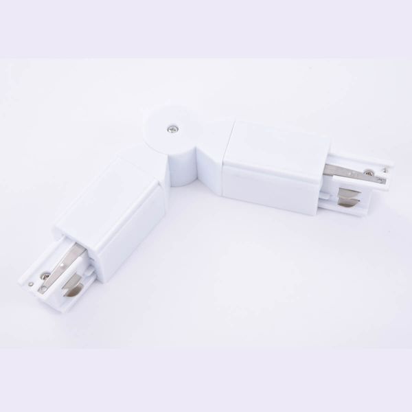 Łącznik regulowany Track AZ4285 do 3-fazowego systemu szynowego biały zdjęcie 2