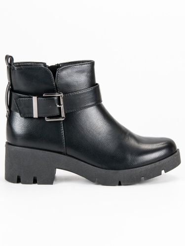 CZARNE BOTKI NA PLATFORMIE Rozmiar - 41 na Arena.pl