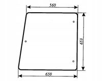 szyba boczna - bok ciągnika Zetor 8211, 8245, 9211, 9245, 10211, 10245