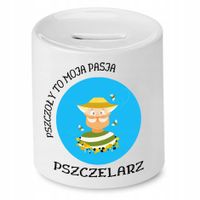 Skarbonka Dla Pszczelarza Pszczoły To Moja Pasja Z Nadrukiem Ze Zdjęciem