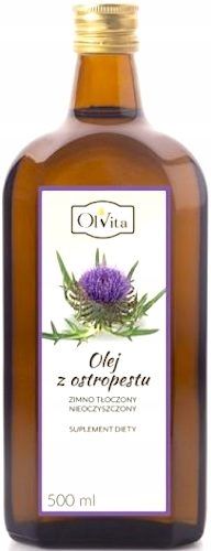OLEJ Z OSTROPESTU TŁOCZONY NA ZIMNO 500ML OLVITA na Arena.pl