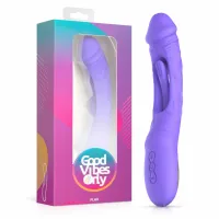good vibes only flax - model wibrujący z funkcją punktu g, silikonowy
