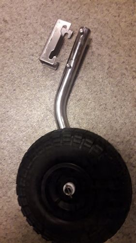 Koła slipowe do pontonu krzywe ( stal nierdzewna) na Arena.pl