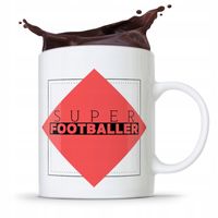 Kubek Dla Piłkarza Zawodnika Super Footballer Z Nadrukiem Ze Zdjęciem