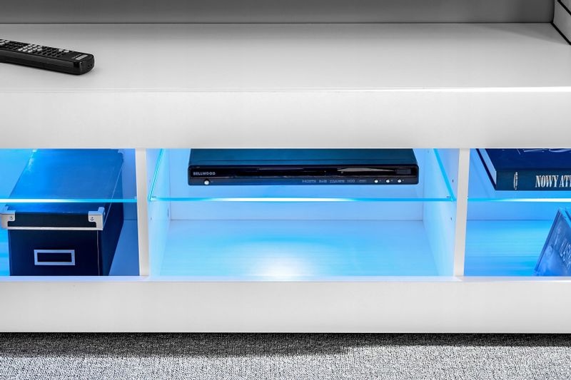 Meblościanka Dąb Wotan LED RGB Meble RTV – Zestaw Mebli zdjęcie 6