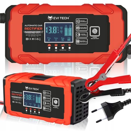 Prostownik do akumulatorów samochodowy 12V 24V AUTOMATYCZNY funkcja NAPRAWY na Arena.pl