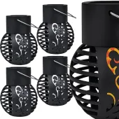 4x lampa ogrodowa solarna lampion wisząca kula kulka taras balkon ogród