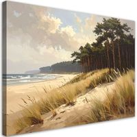 Obraz do salonu sypialni biura, Widok Plaża z Wydmami nad Morzem