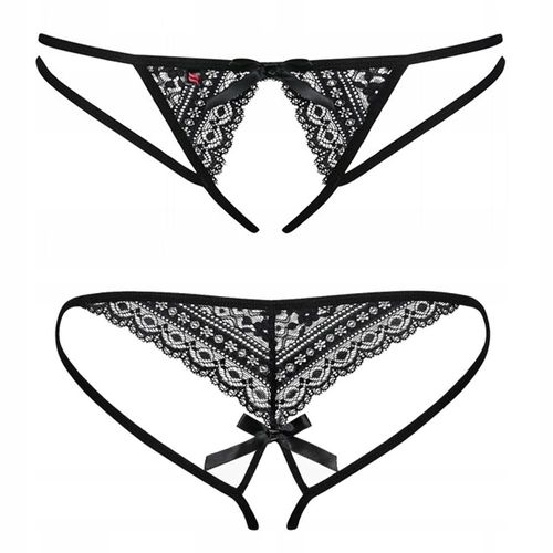 Stringi z otwartym krokiem L/XL. Obsessive. na Arena.pl