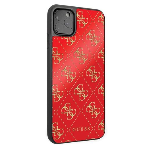 Guess 4G Double Layer Glitter Case - Etui iPhone 11 Pro Max (Red) na Arena.pl