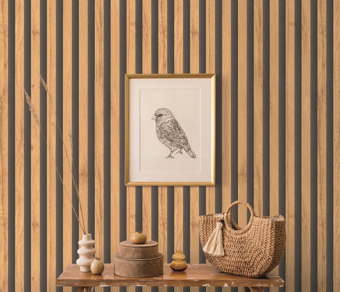 TAPETA DREWNIANE PANELE ŚCIENNE LAMELE WZÓR 3D zdjęcie 3