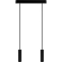 Lampa wisząca czarna Madera 2pł