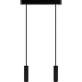 Lampa wisząca czarna Madera 2pł