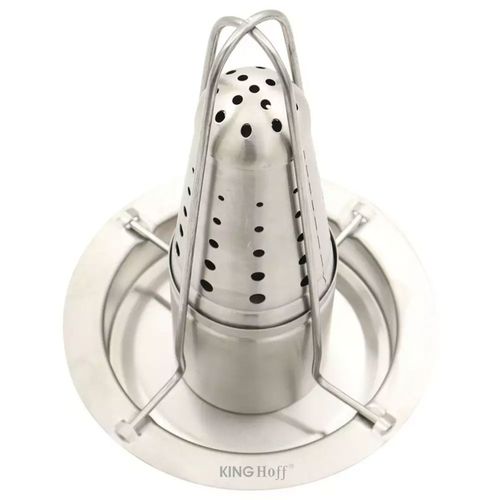 stojak do pieczenia kurczaka z ociekaczem i aromatyzerem kinghoff kh-1880 na Arena.pl