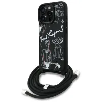 etui karl lagerfeld crossbody grained pattern & logo do iphone 16 pro