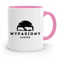 Kubek Różowy Dla Kuriera Wypasiony Kurier Prezent Z Nadrukiem Ze Zdjęciem