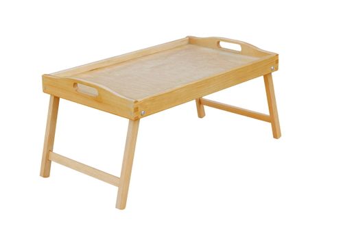 Taca, stolik śniadaniowy - jasnobrązowy na Arena.pl