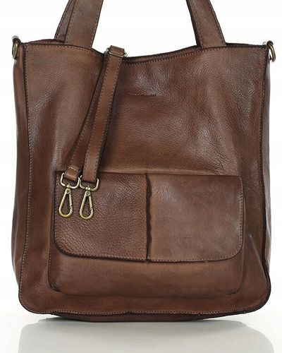 Torba SHOPPER SKÓRZANA torebka A4 MARCO MAZZINI na Arena.pl