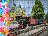 Puzzle tradycyjne Pociągi - Train