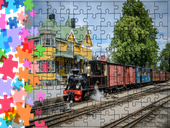 Puzzle tradycyjne Pociągi - Train