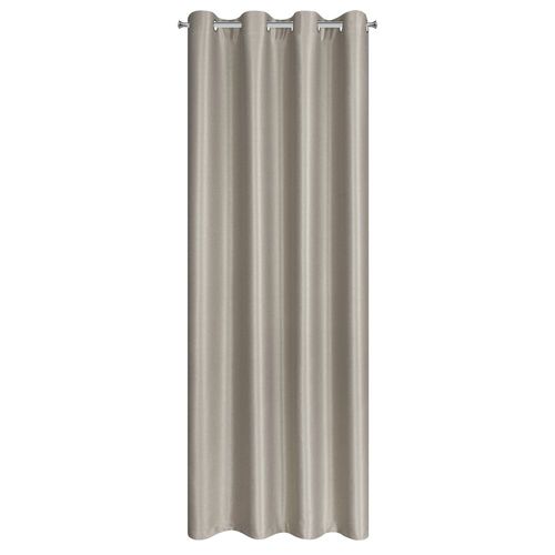 Zasłona gotowa na przelotkach SELINA 140x250 cbeż z błyszczącą nicią na Arena.pl