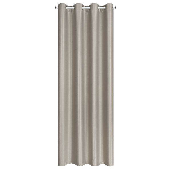 Zasłona gotowa na przelotkach SELINA 140x250 cbeż z błyszczącą nicią zdjęcie 3