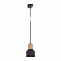 LAMPA WISZĄCA ZWIS TK LIGHTING CAIRO 4894 CZARNY SOSNA 1XE27