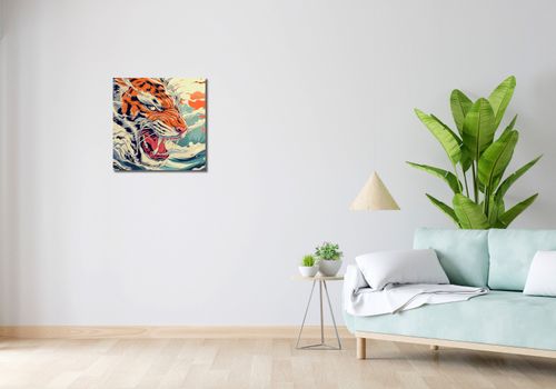 Obraz 50x50cm Tygrys Na Fali na Arena.pl