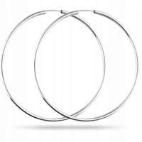 KLASYK. PIĘKNE KOLCZYKI KOŁA KÓŁKA SREBRO DUŻE 6CM