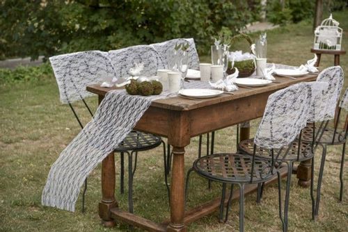 Bieżnik koronkowy biały, 0,3x5 m na Arena.pl