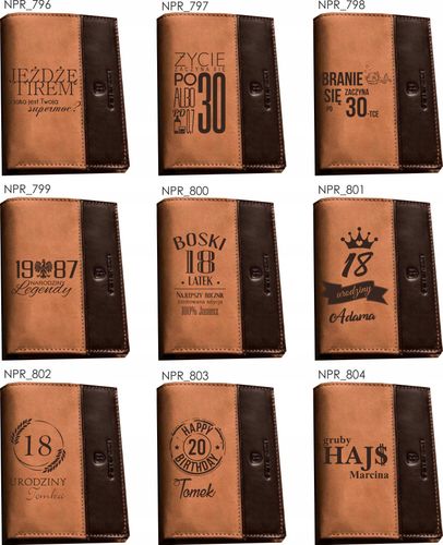 Portfel dla SZEFA Twój tekst imię JAKOŚĆ grawer PL na Arena.pl