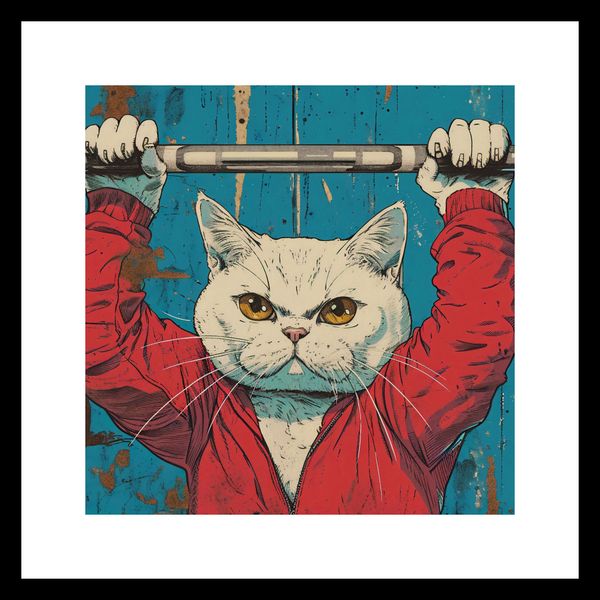 Plakat 30x30cm Mistrz Ciężarów zdjęcie 3