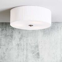 Abażurowa LAMPA sufitowa JACKIE 107862 Markslojd okrągła OPRAWA plisowany plafon natynkowy biały
