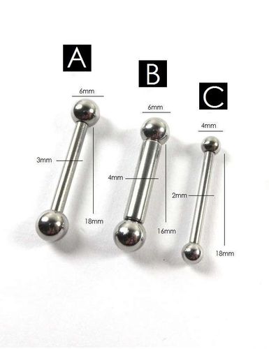 Męski piercing barbell Estilo Sabroso Es0741 A - 18mm na Arena.pl