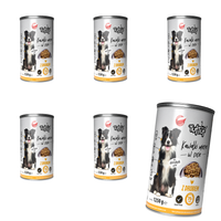 KARMA DLA PSA – MOKRA KARMA DRÓB KAWAŁKI W SOSIE 6x1250g | TufTuf