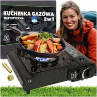 KUCHENKA GAZOWA TURYSTYCZNA KEMPINGOWA POLOWA NA KARTUSZE W WALIZCE 2w1