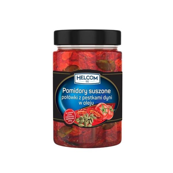 Helcom Pomidory suszone z pestami dyni w oleju 327 ml zdjęcie 1