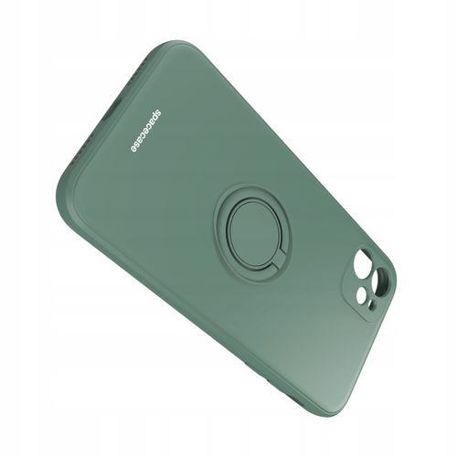 ETUI MATOWE DO IPHONE 11 SPACECASE SILICONE RING SILIKONOWE + SZKŁO na Arena.pl