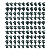 KLIPSY SPINKI DO ROŚLIN STORCZYKÓW CIEMNOZIELONE 100 SZT