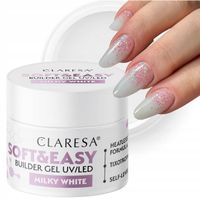 CLARESA SOFT&EASY BUDUJĄCY ŻEL SAMOPOZIOMUJĄCY MILKY WHITE MLECZNY 45G