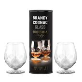 SKIELISZKI KRYSZTAŁOWE DO KONIAKU BRANDY BOHEMIA DESIRE TUBA 530 ML  X 2