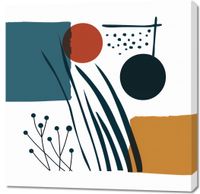 Obraz 90x90cm Przerys nad Treścią