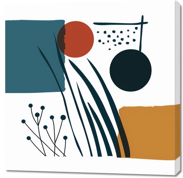 Obraz 90x90cm Przerys nad Treścią zdjęcie 1