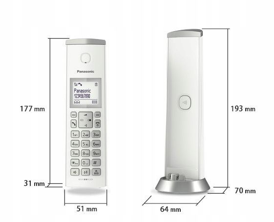 PANASONIC KX TGK 210 TELEFON DECT 2 SŁUCHAWKI zdjęcie 15