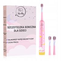 2 x SZCZOTECZKA SONICZNA DLA DZIECI ELEKTRYCZNA DO ZĘBÓW PREMIUM RÓŻOWA HEE